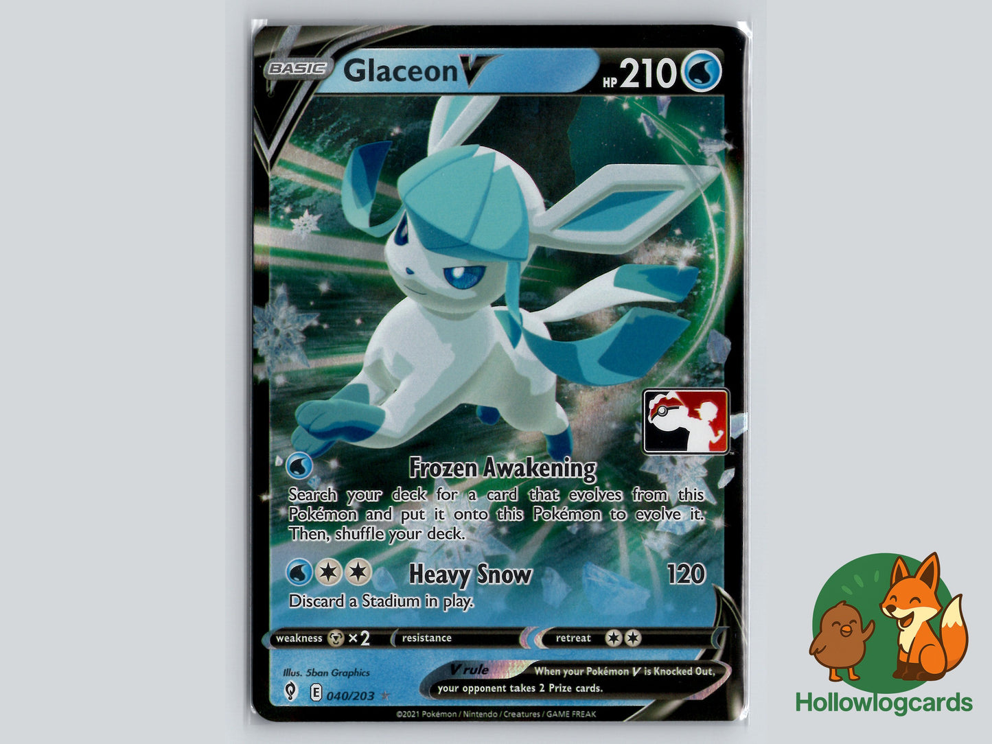 Image of Glaceon V Evolving Skies (EVS) #040