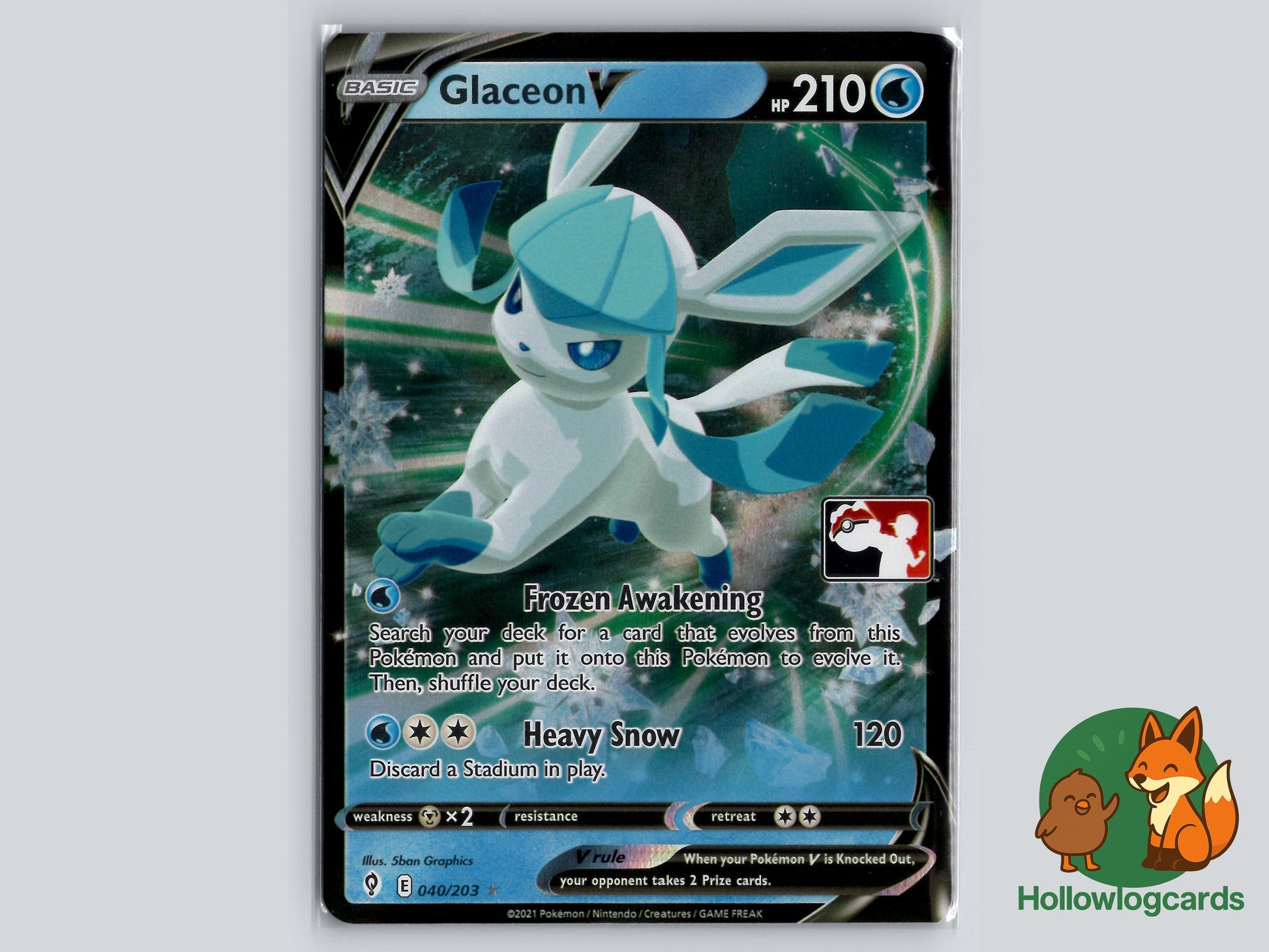 Image of Glaceon V Evolving Skies (EVS) #040