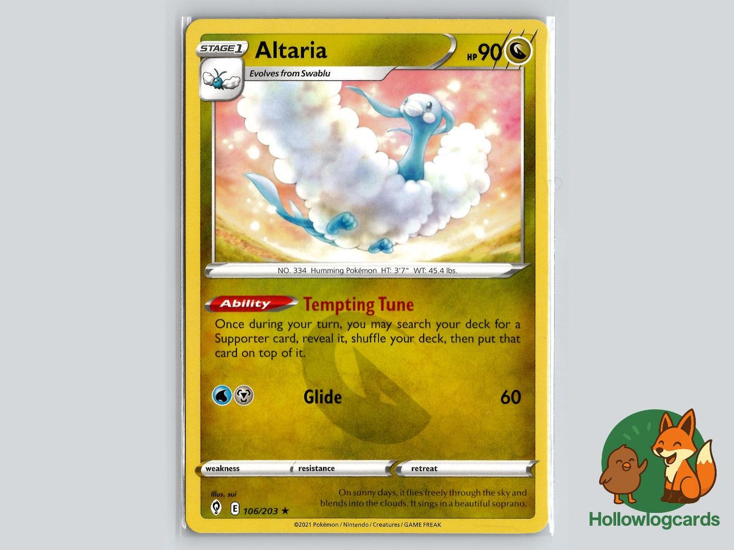 Altaria (106/203) - Evolving Skies Pokémon Card