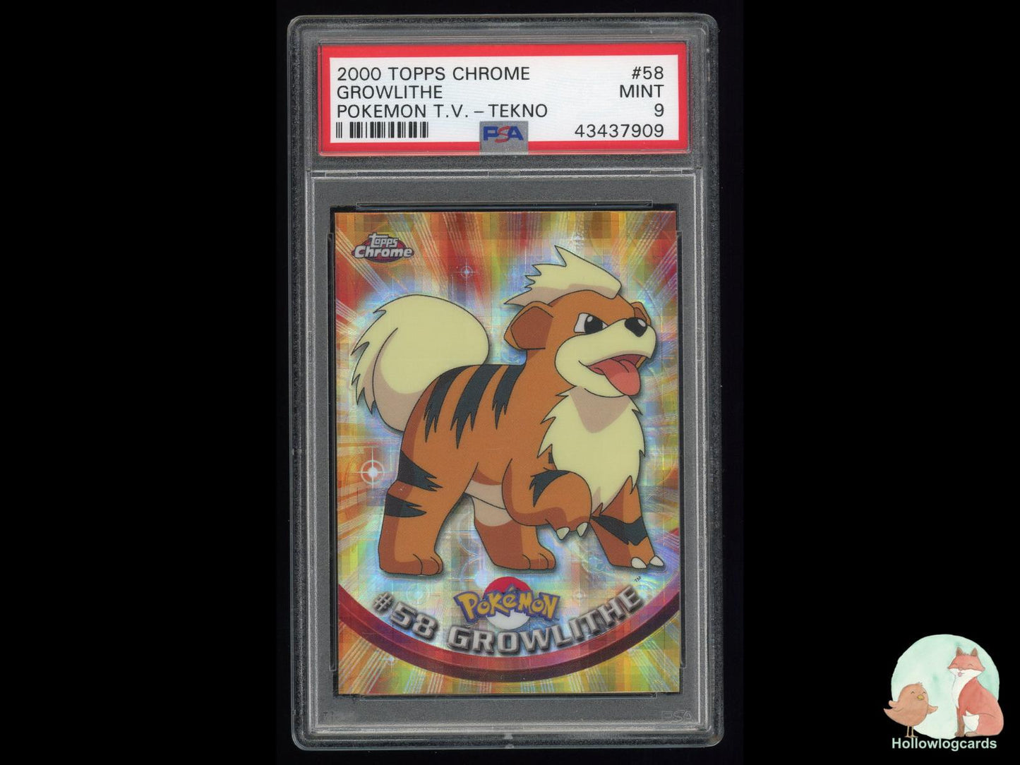 Graded Growlithe (58) Pokémon Card