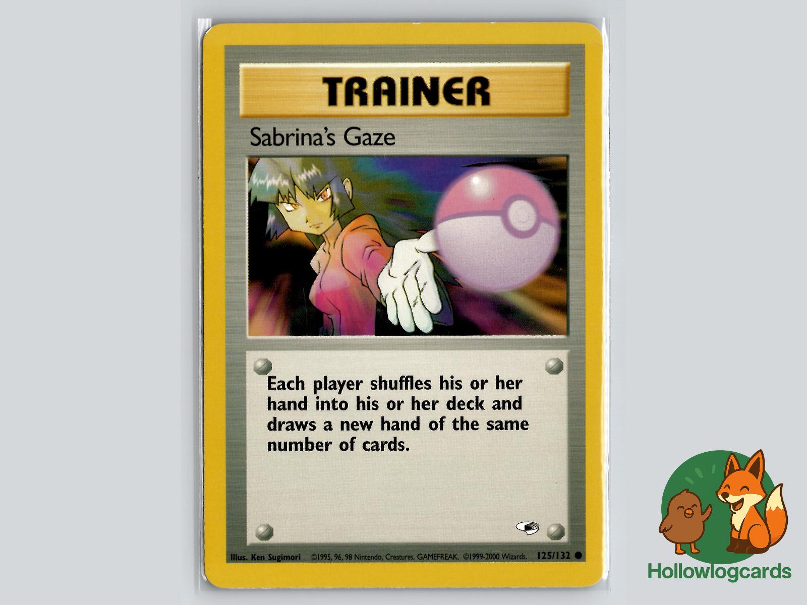 Sabrina's Gaze (125/132) - Gym Heroes Pokémon Card