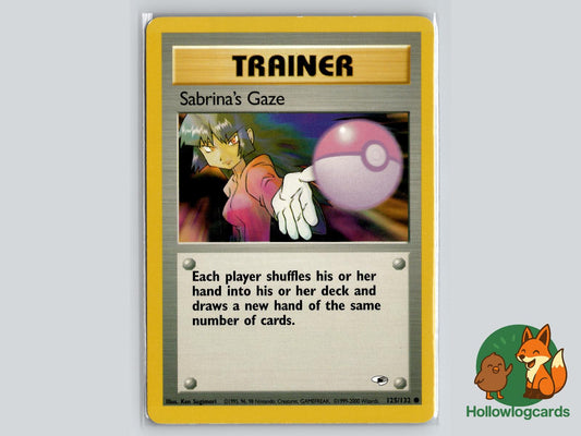 Sabrina's Gaze (125/132) - Gym Heroes Pokémon Card