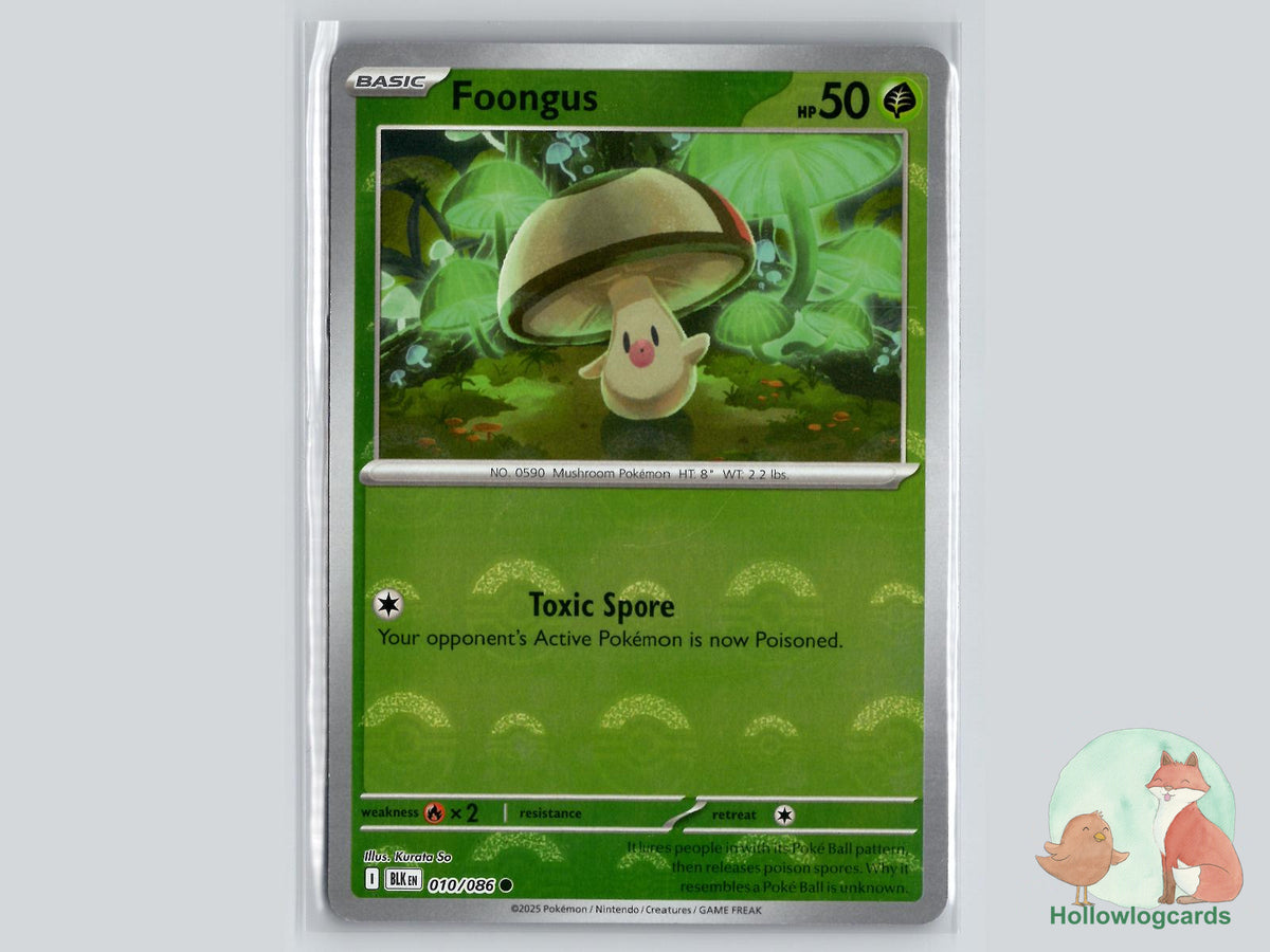 Foongus (010/086) - Black Bolt Pokémon Card