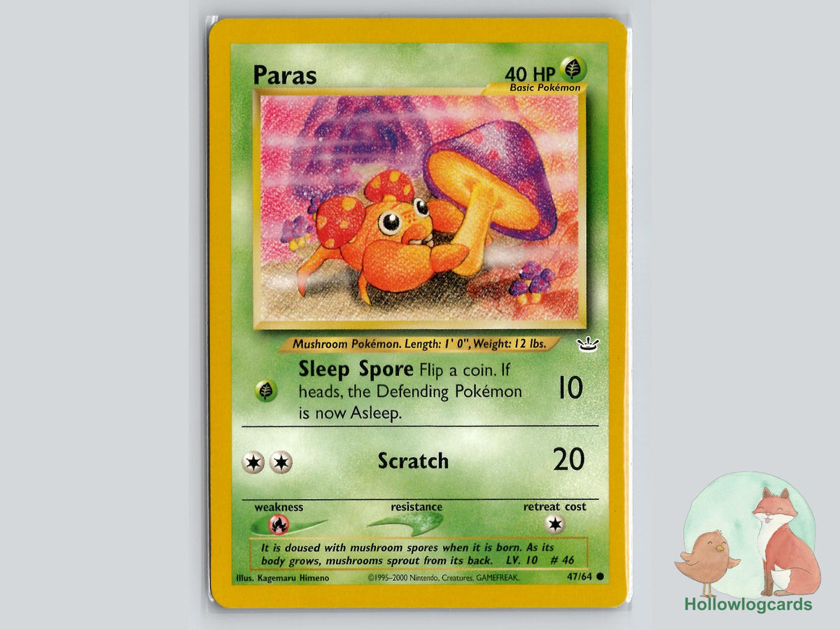 Paras (47/64) - Neo Revelation Pokémon Card