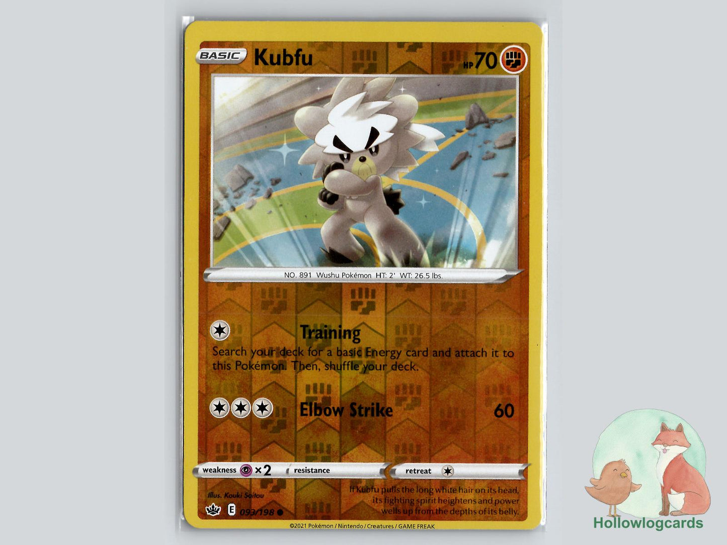 Kubfu (093/198) - Chilling Reign Pokémon Card
