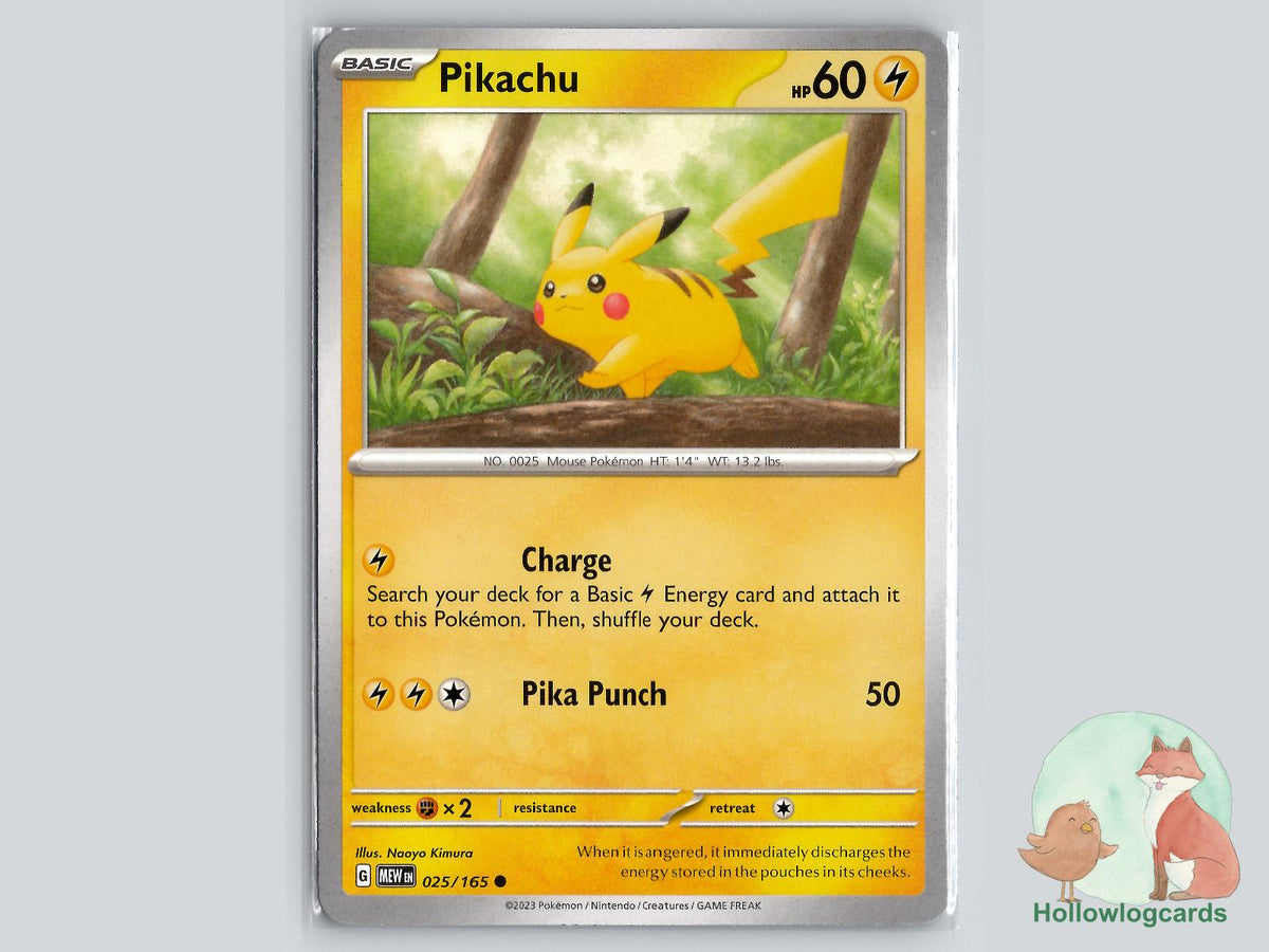 Pikachu (025/165) - 151 Pokémon Card