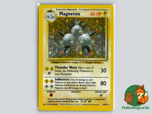 Magneton (9/102) - Base Pokémon Card