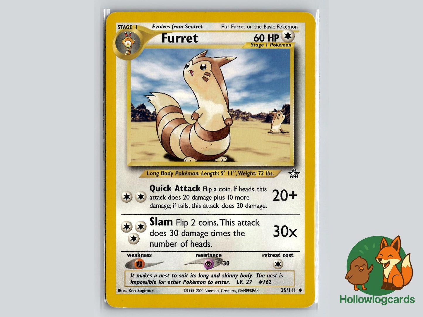 Furret (35/111) - Neo Genesis Pokémon Card