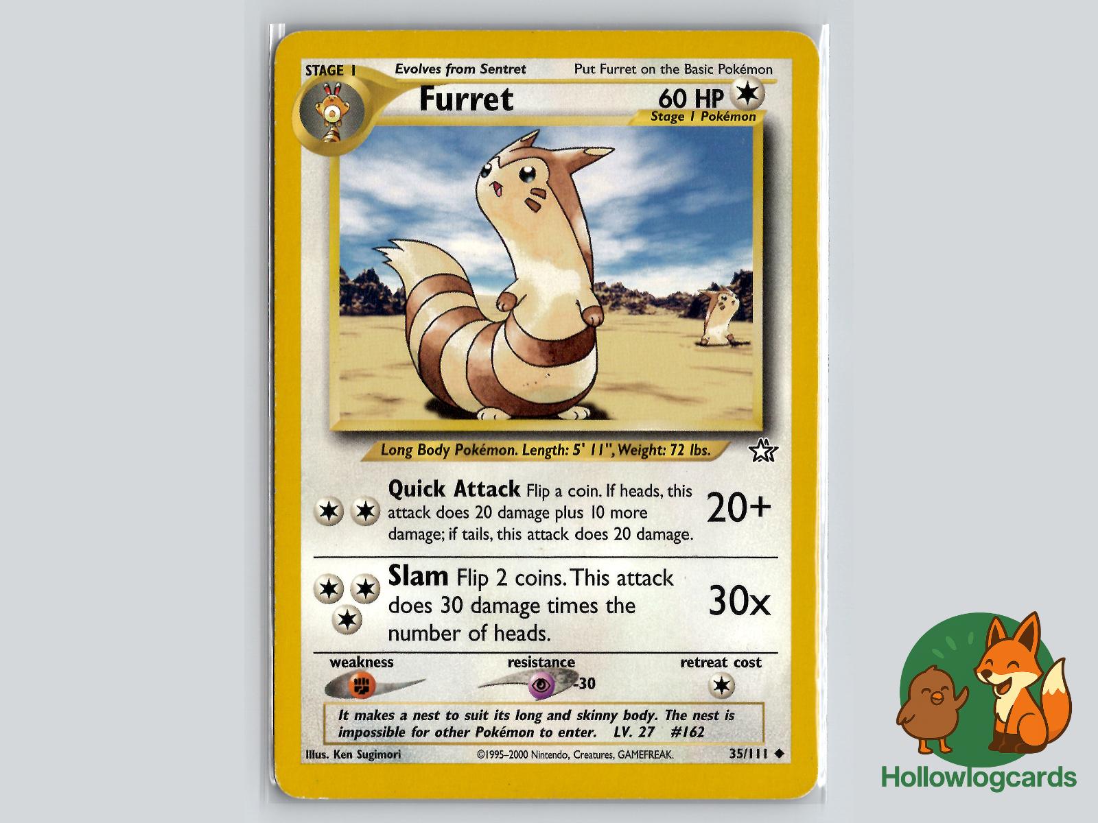 Furret (35/111) - Neo Genesis Pokémon Card