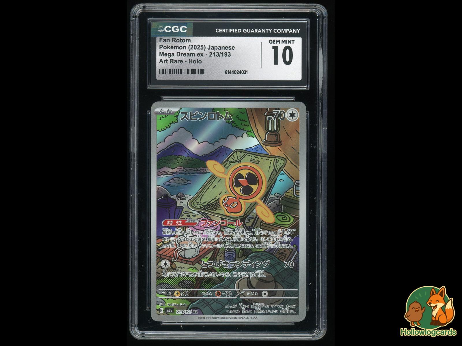 Graded Fan Rotom (213/193) Pokémon Card