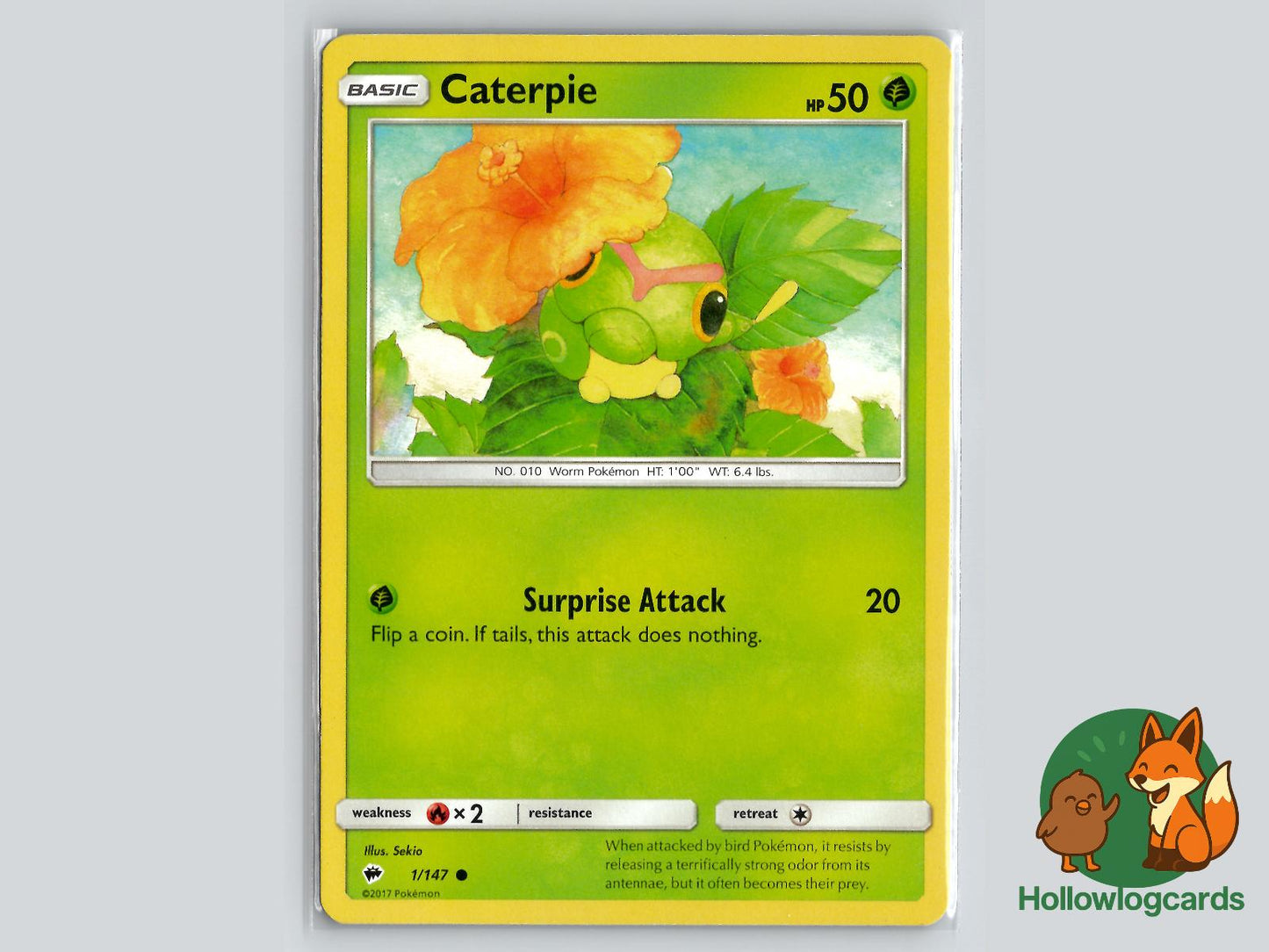 Caterpie (1/147) - Burning Shadows Pokémon Card
