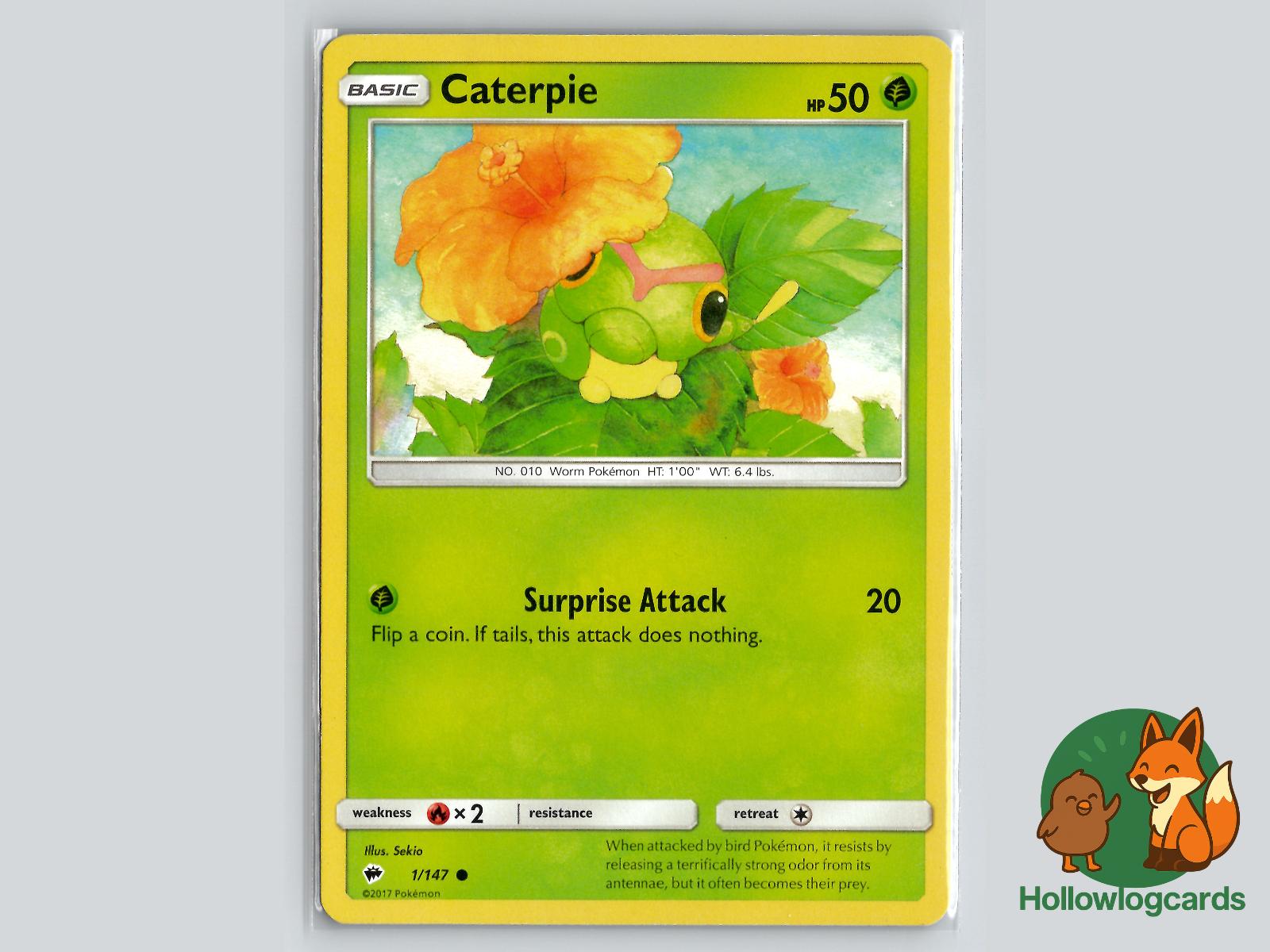 Caterpie (1/147) - Burning Shadows Pokémon Card