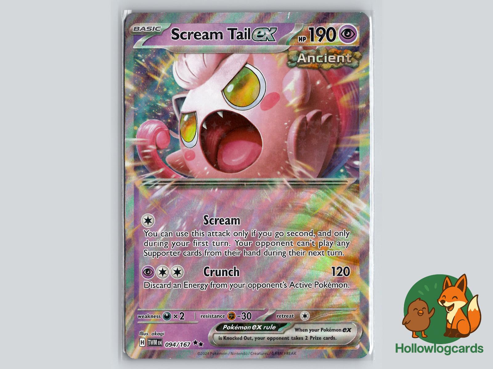 Scream Tail ex (094/167) - Twilight Masquerade Pokémon Card