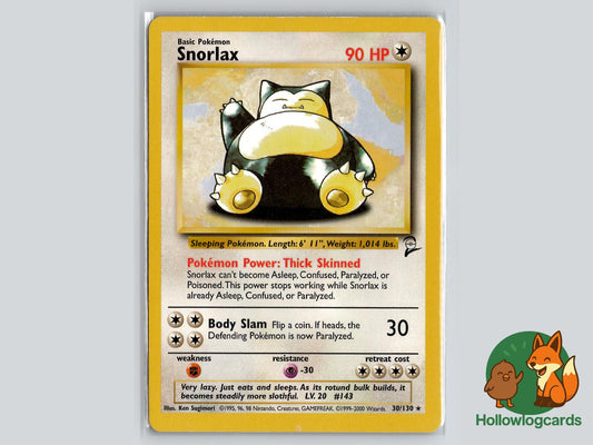 Snorlax (30/130) - Base Set 2 Pokémon Card