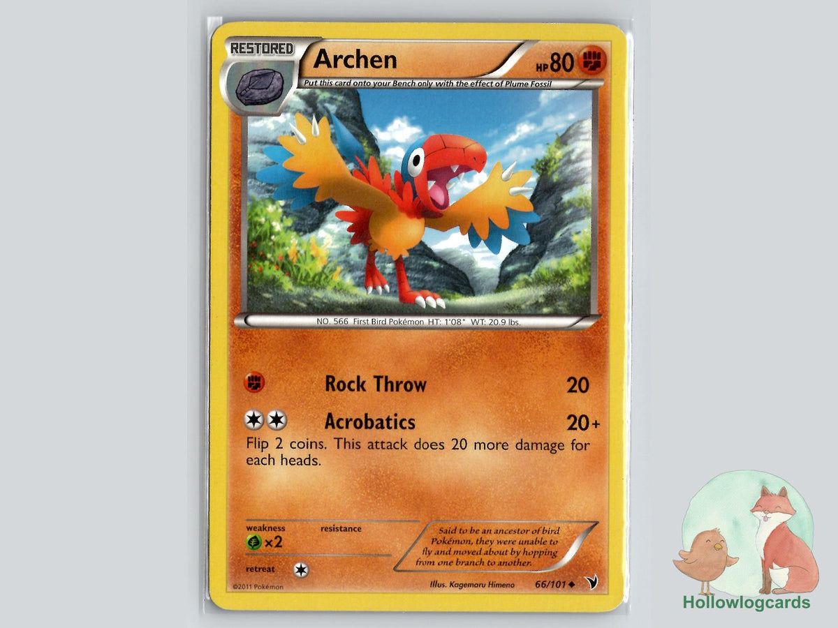 Archen (66/101) - Noble Victories Pokémon Card