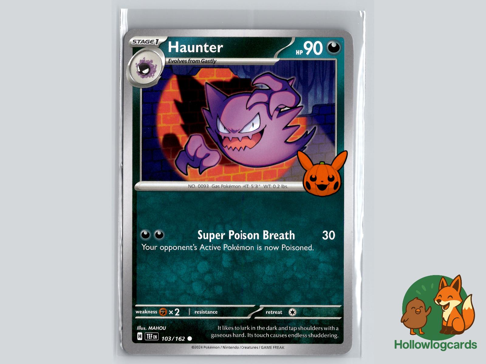 Haunter (103/162) Pokémon Card