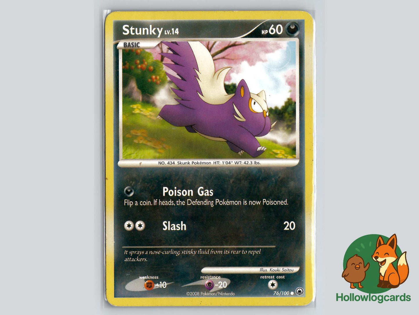 Stunky (76/100) - Majestic Dawn Pokémon Card