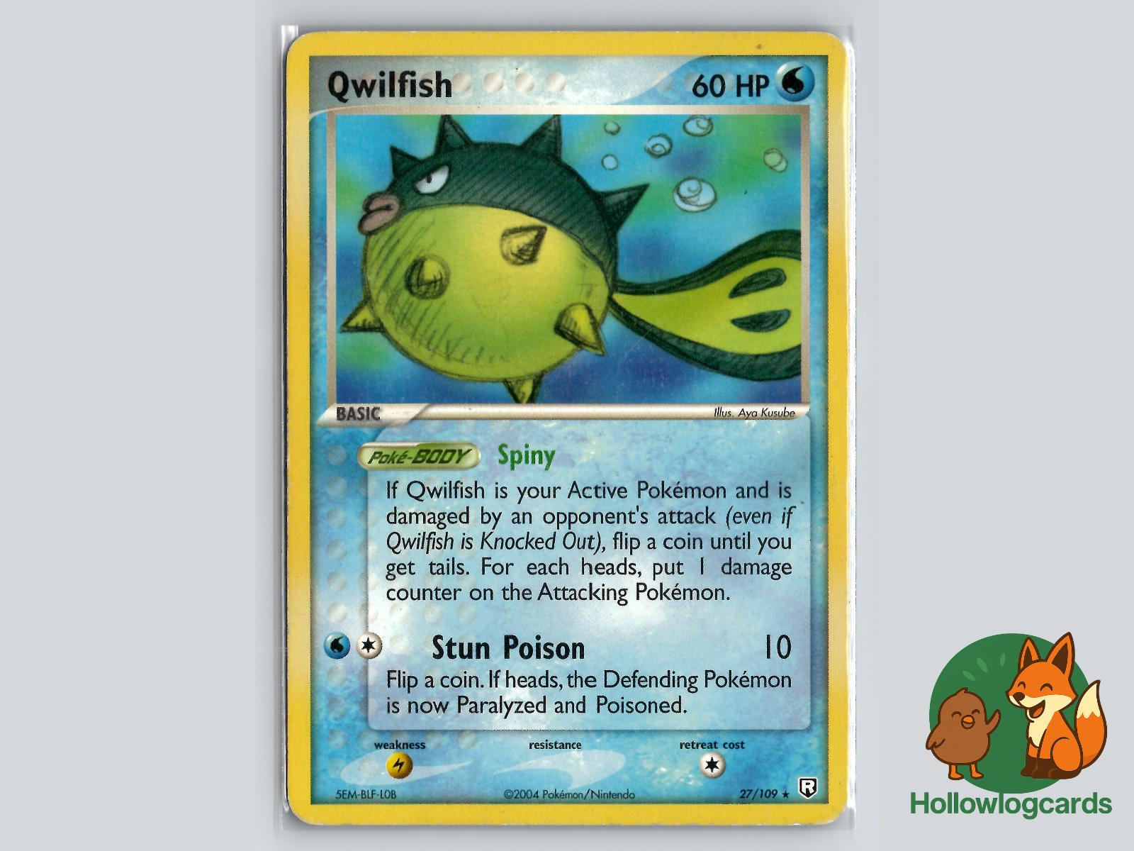 Qwilfish (27/109) - Team Rocket Returns Pokémon Card