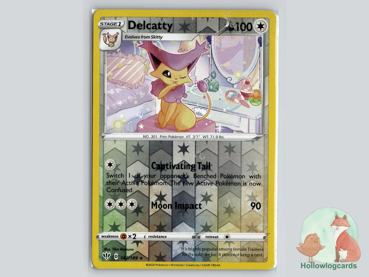 Delcatty (142/189) - Darkness Ablaze Pokémon Card