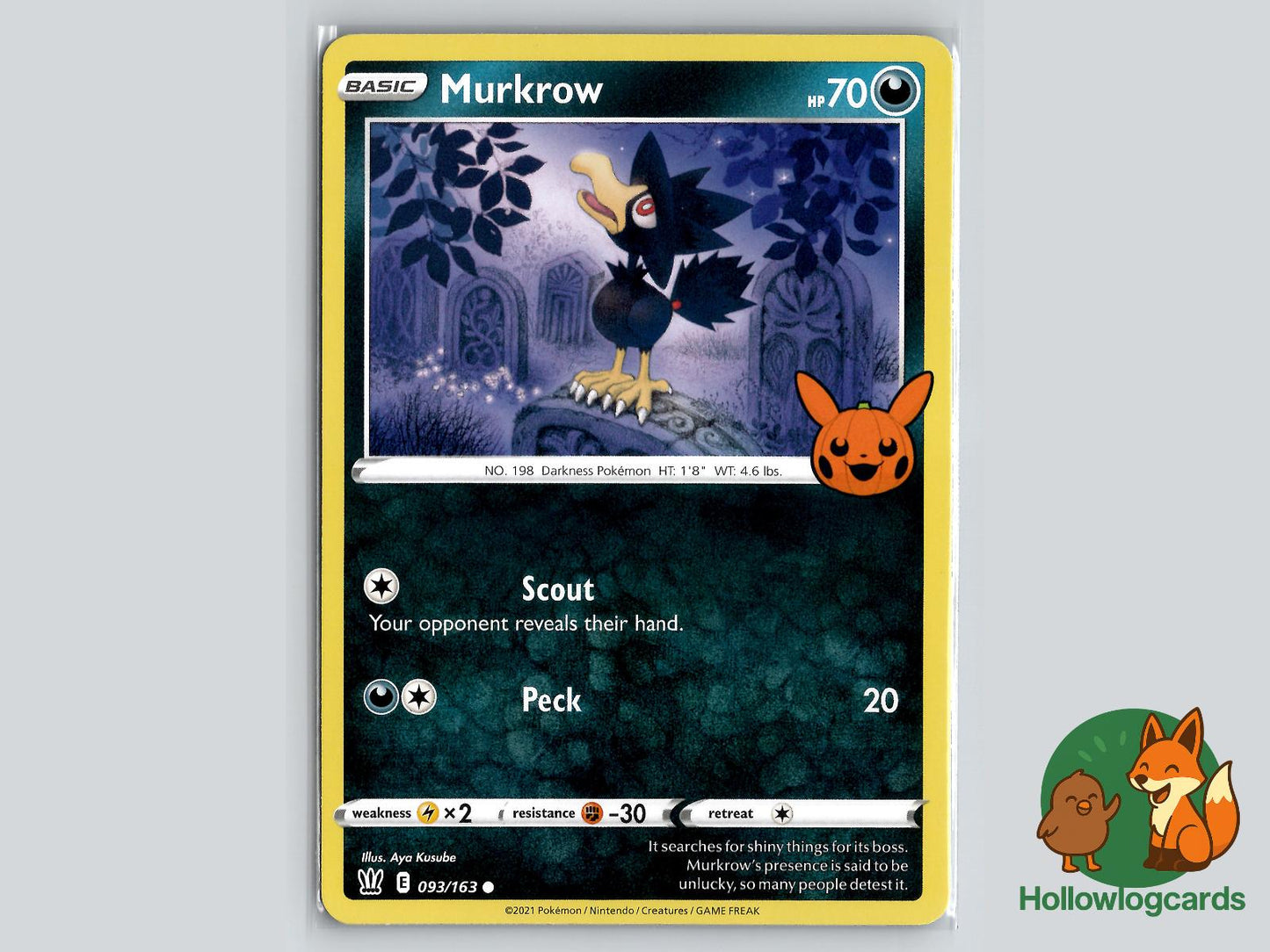 Murkrow (093/163) Pokémon Card