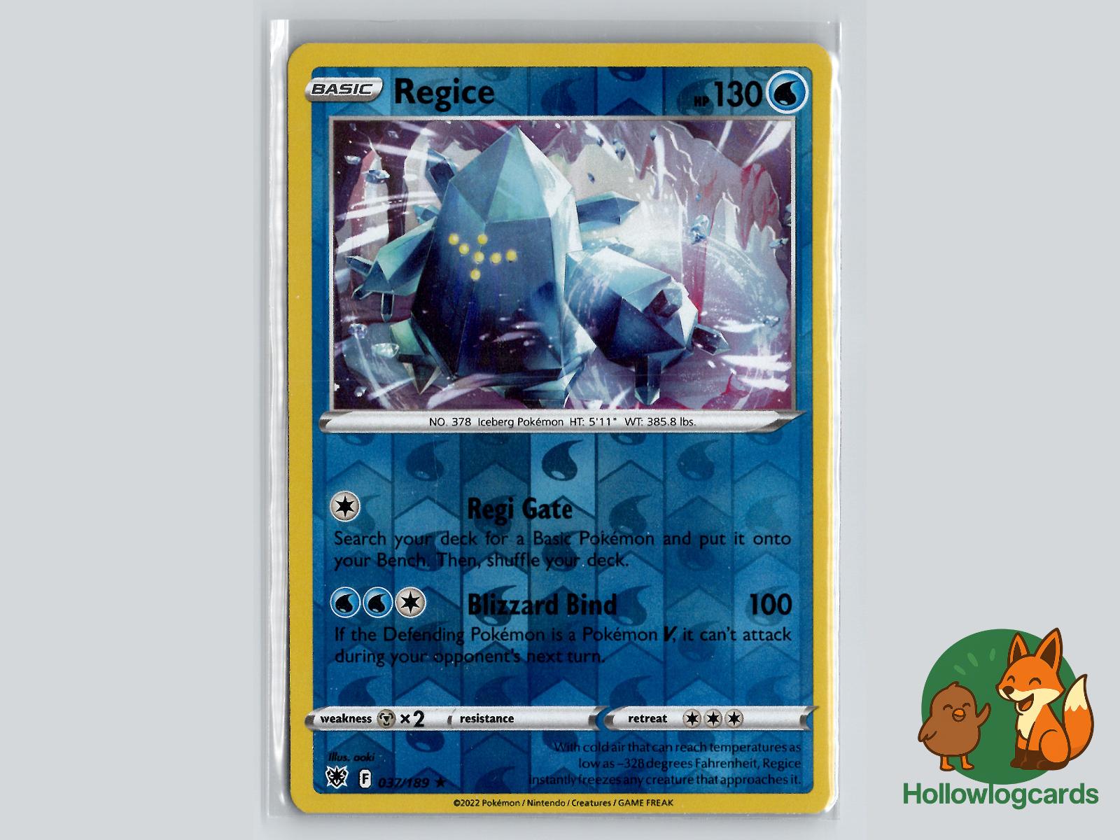 Regice (037/189) - Astral Radiance Pokémon Card