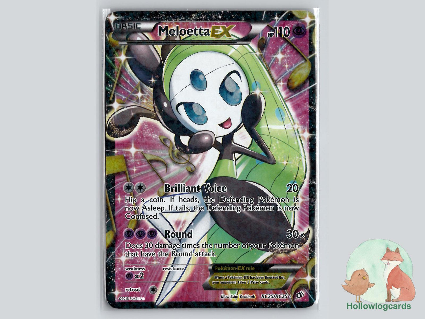 Meloetta EX (RC25/RC25) - Legendary Treasures Pokémon Card
