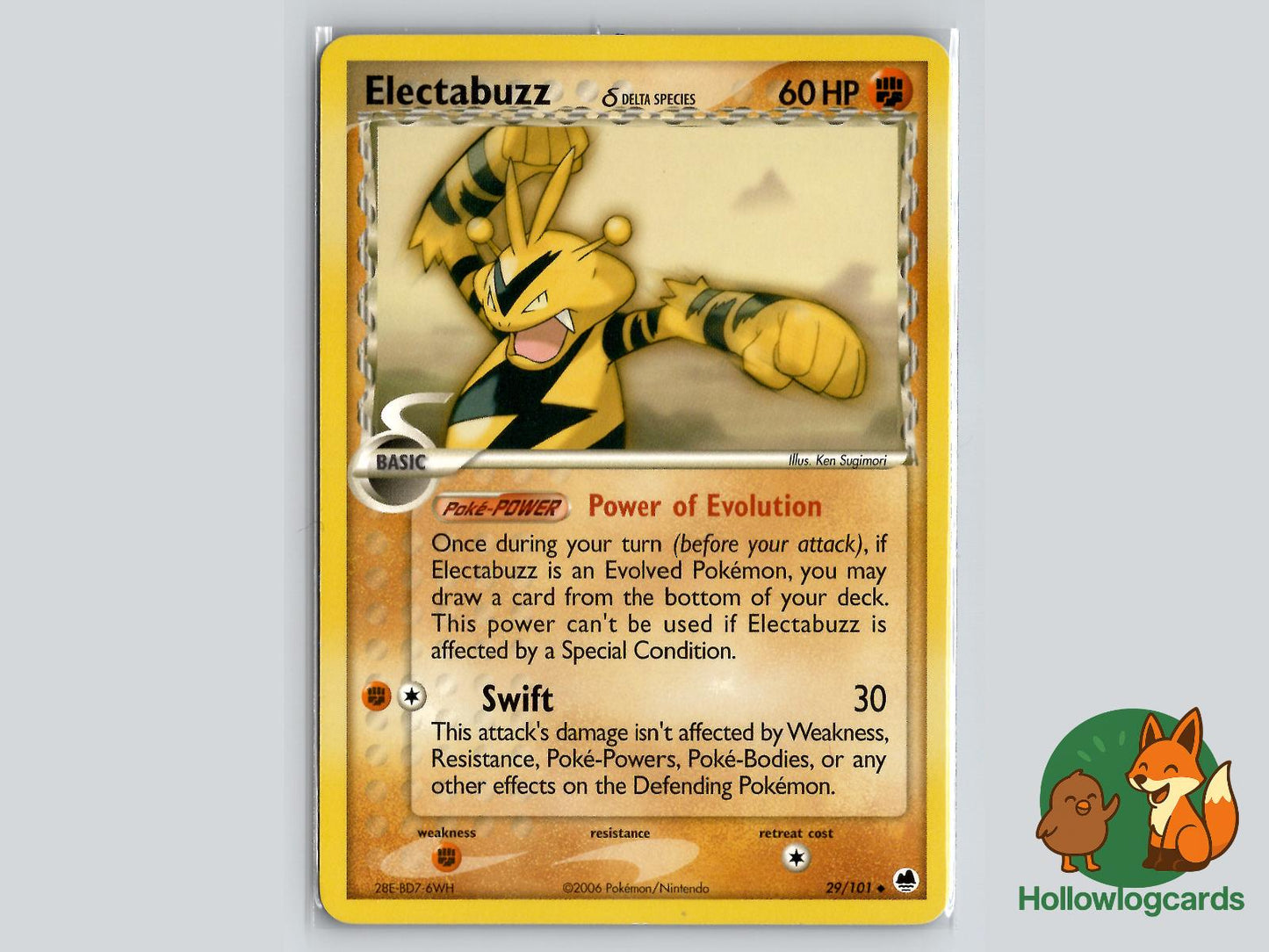 Electabuzz (29/101) - Dragon Frontiers Pokémon Card