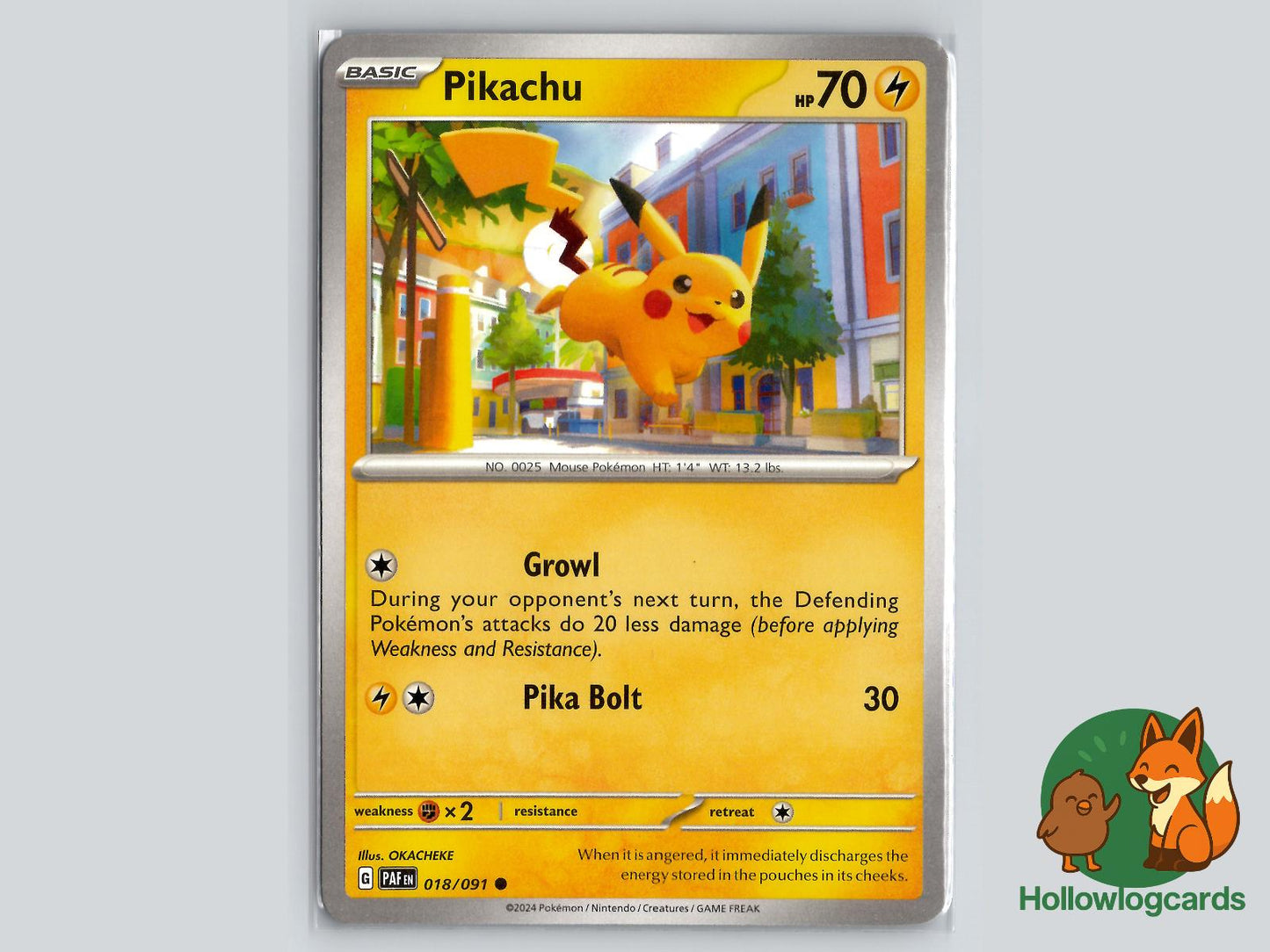 Pikachu (018/091) - Paldean Fates Pokémon Card