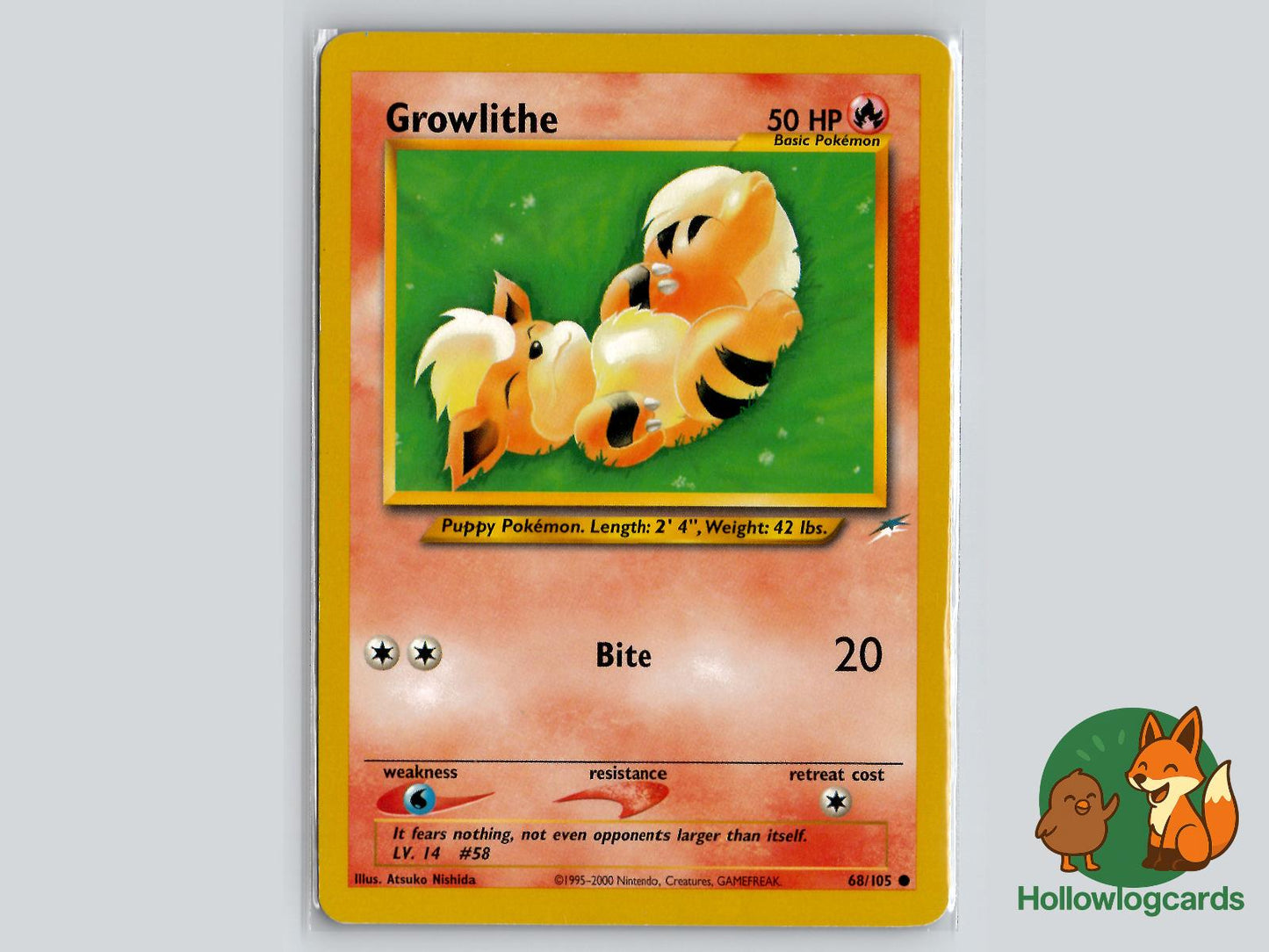 Growlithe (68/105) - Neo Destiny Pokémon Card