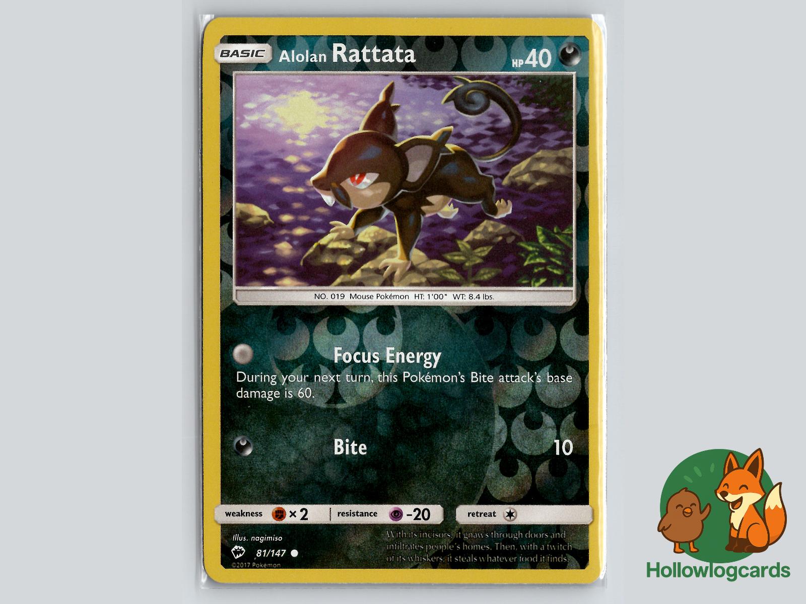 Alolan Rattata (81/147) - Burning Shadows Pokémon Card