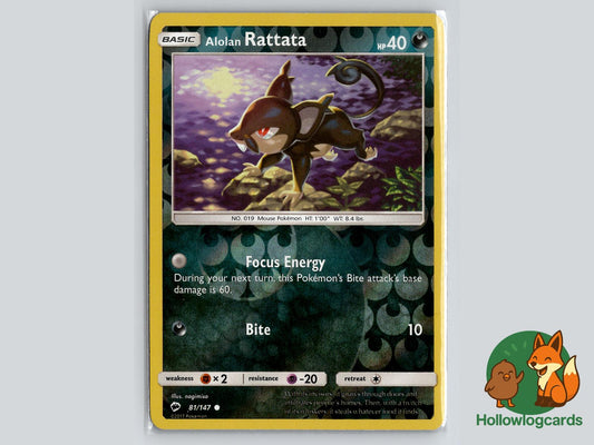Alolan Rattata (81/147) - Burning Shadows Pokémon Card