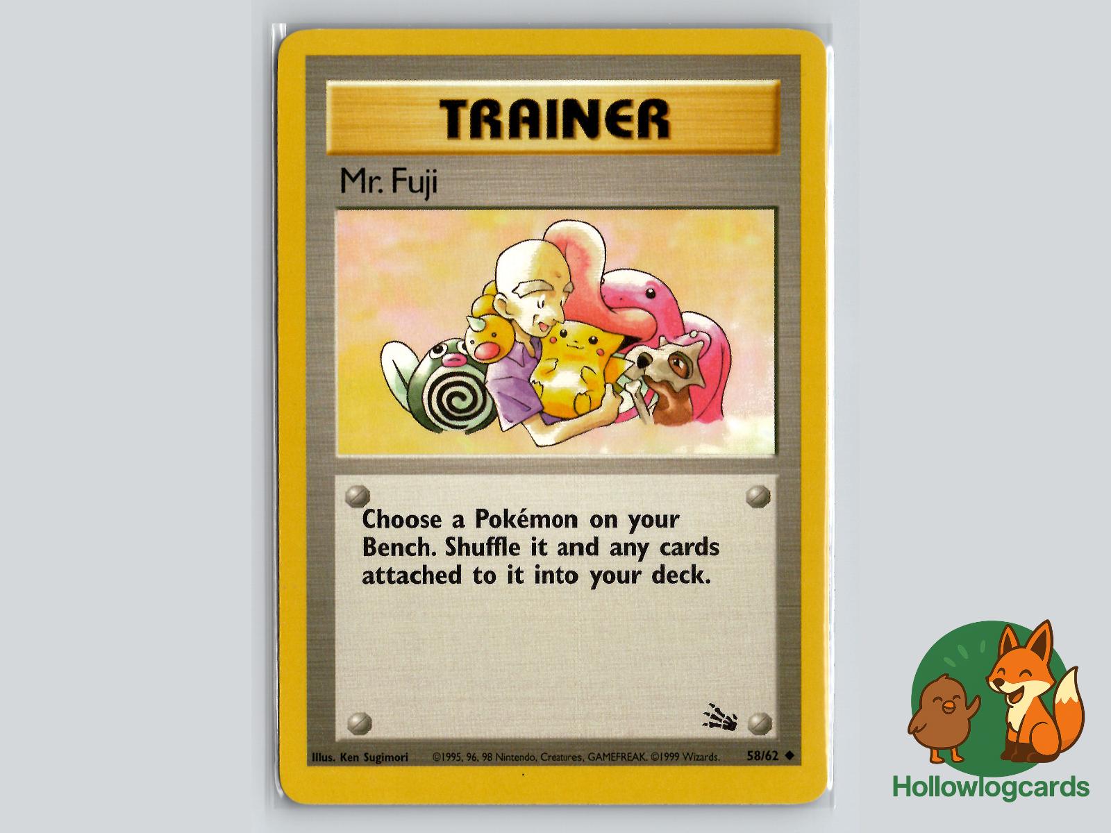 Mr. Fuji (58/62) - Fossil Pokémon Card