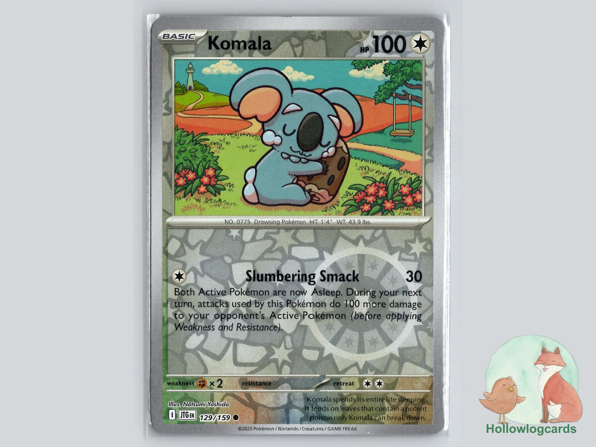 Komala (129/159) - Journey Together Pokémon Card