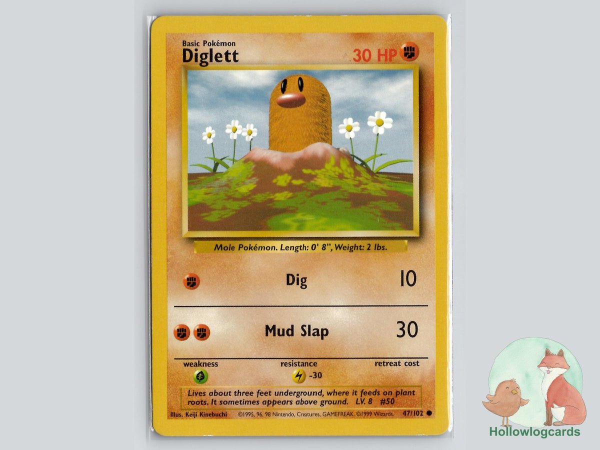 Diglett (47/102) - Base Pokémon Card