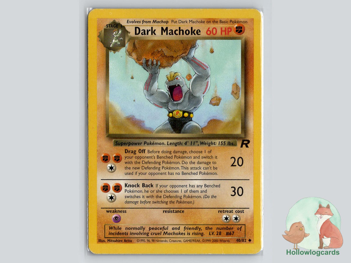 Dark Machoke (40/82) - Team Rocket Pokémon Card