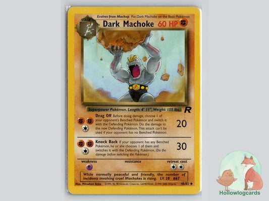 Dark Machoke (40/82) - Team Rocket Pokémon Card