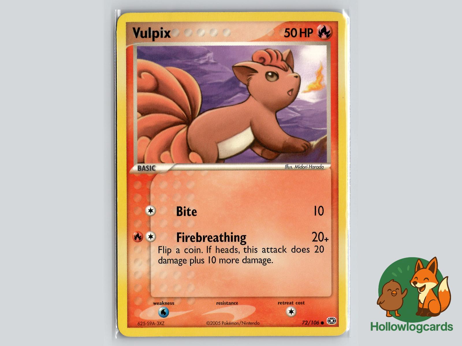 Vulpix (72/106) - Emerald Pokémon Card