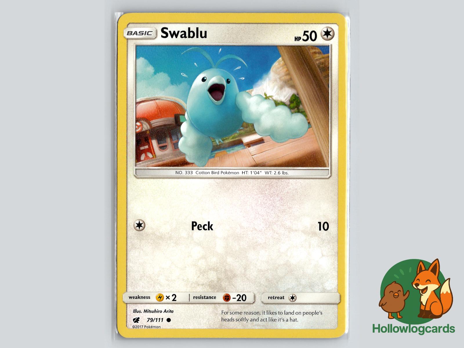Swablu (79/111) - Crimson Invasion Pokémon Card