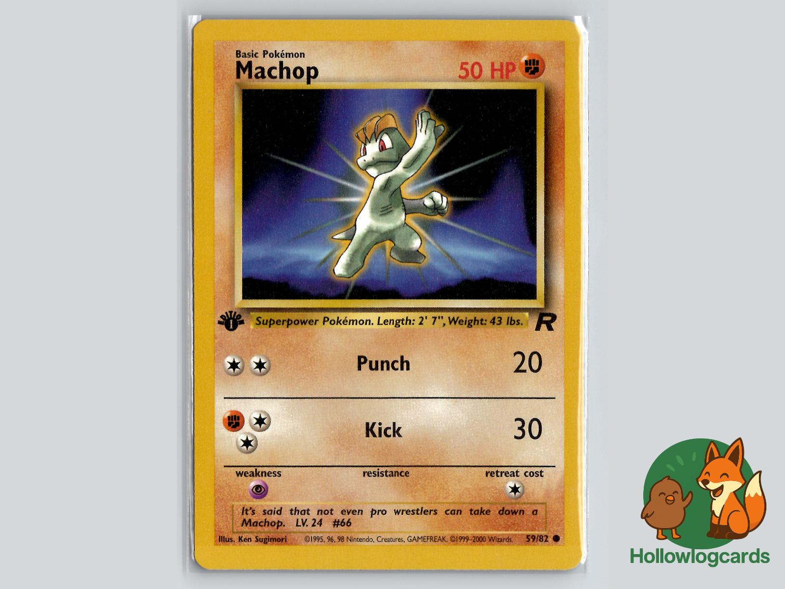 Machop (59/82) - Team Rocket Pokémon Card