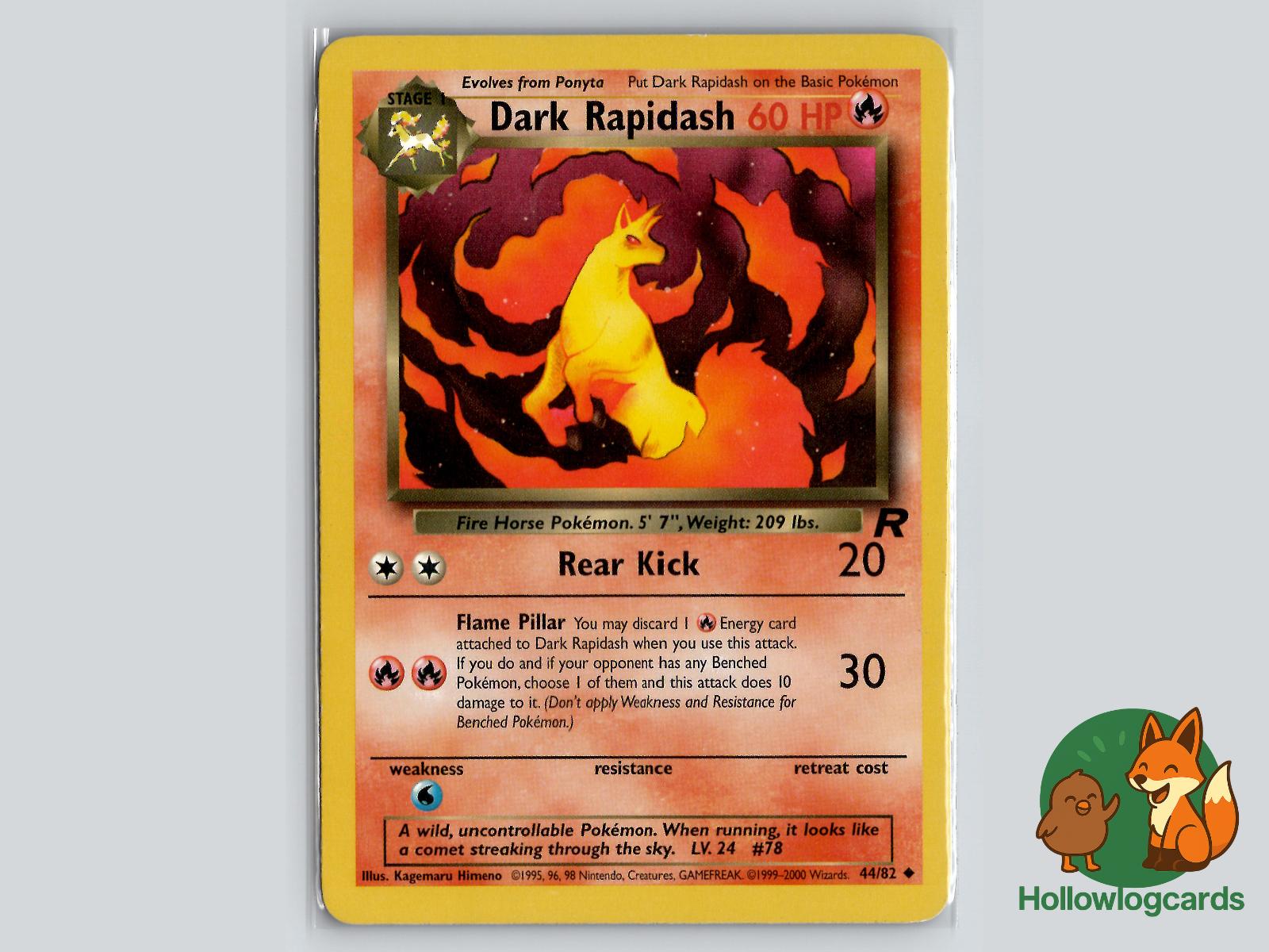 Dark Rapidash (44/82) - Team Rocket Pokémon Card