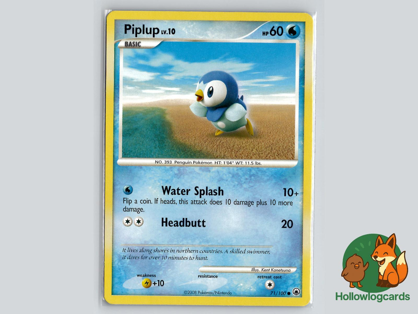 Piplup (71/100) - Majestic Dawn Pokémon Card