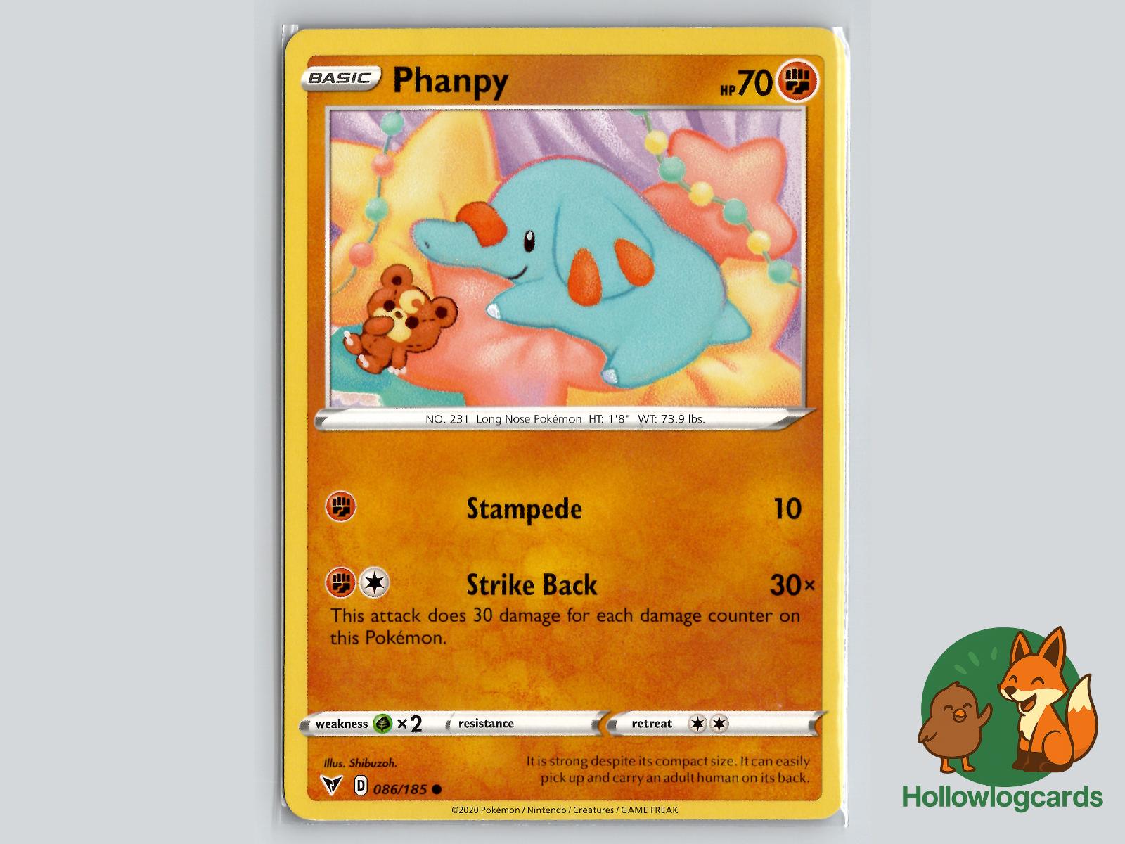Phanpy (086/185) - Vivid Voltage Pokémon Card