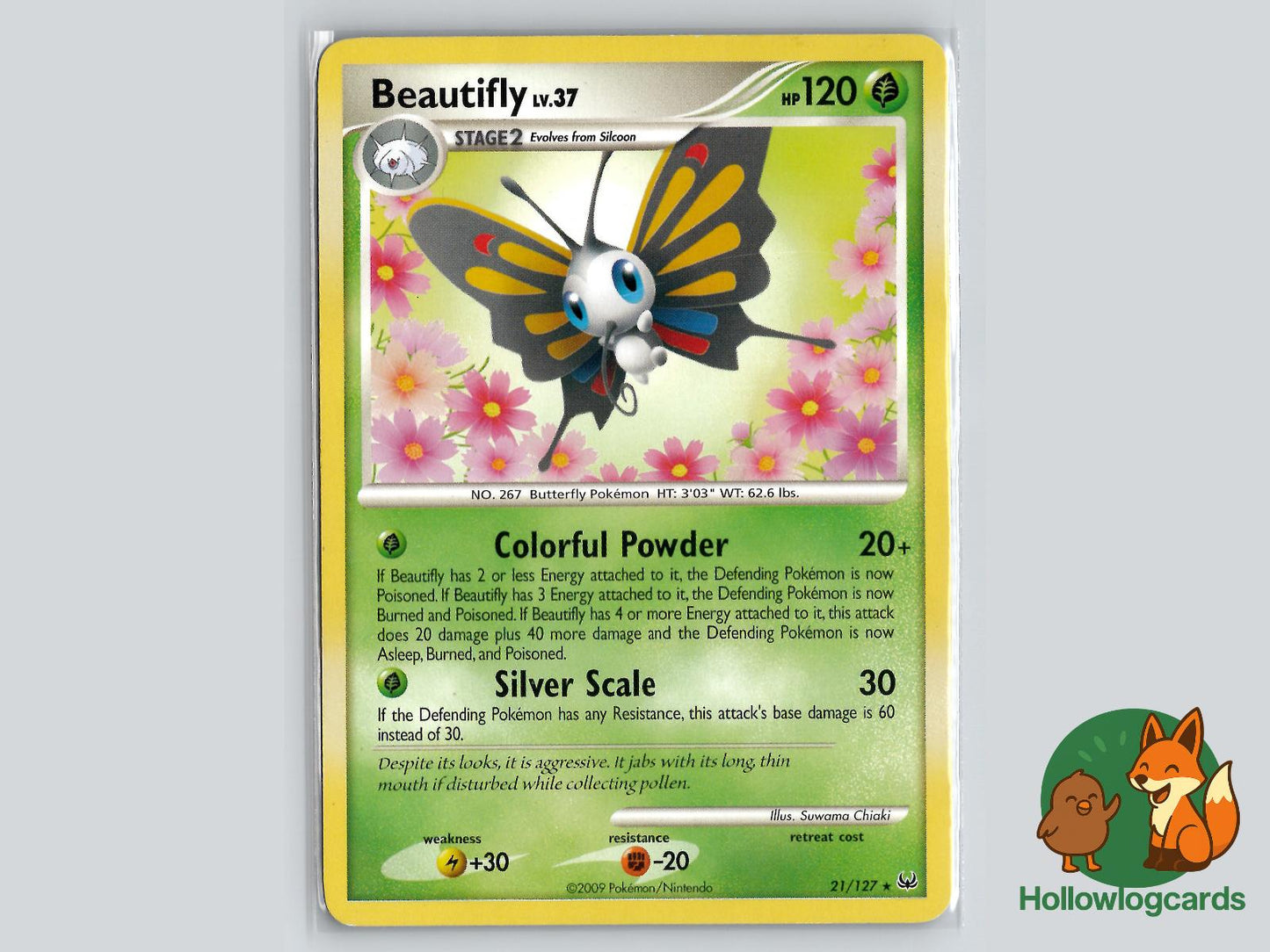 Beautifly (21/127) - Platinum Pokémon Card