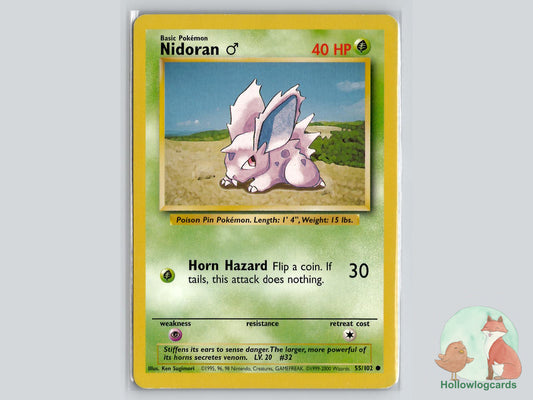 Nidoran M (55/102) - Base Pokémon Card