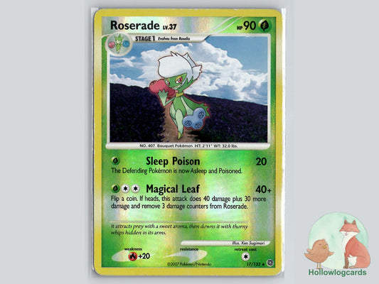 Roserade (17/132) - Secret Wonders Pokémon Card