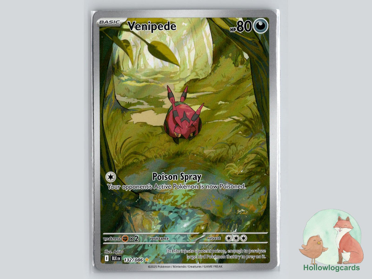 Venipede (132/086) - Black Bolt Pokémon Card