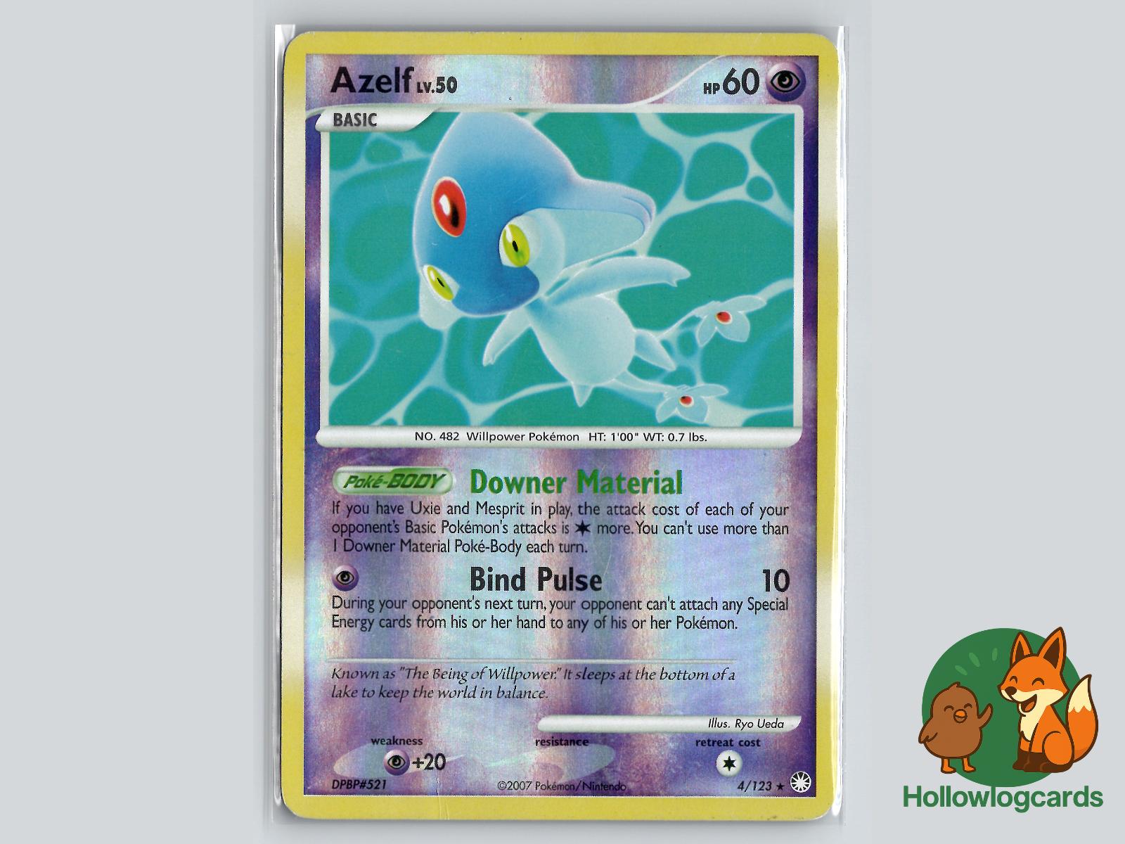 Azelf (4/123) - Mysterious Treasures Pokémon Card