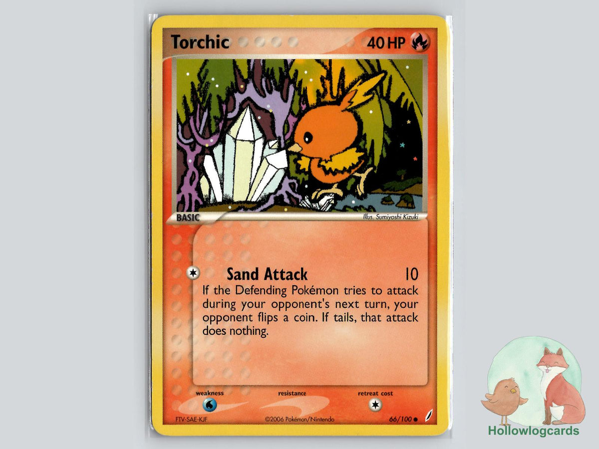 Torchic (66/100) - Crystal Guardians Pokémon Card