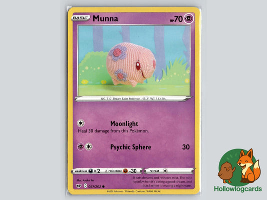Munna (087/202) - Sword & Shield Pokémon Card