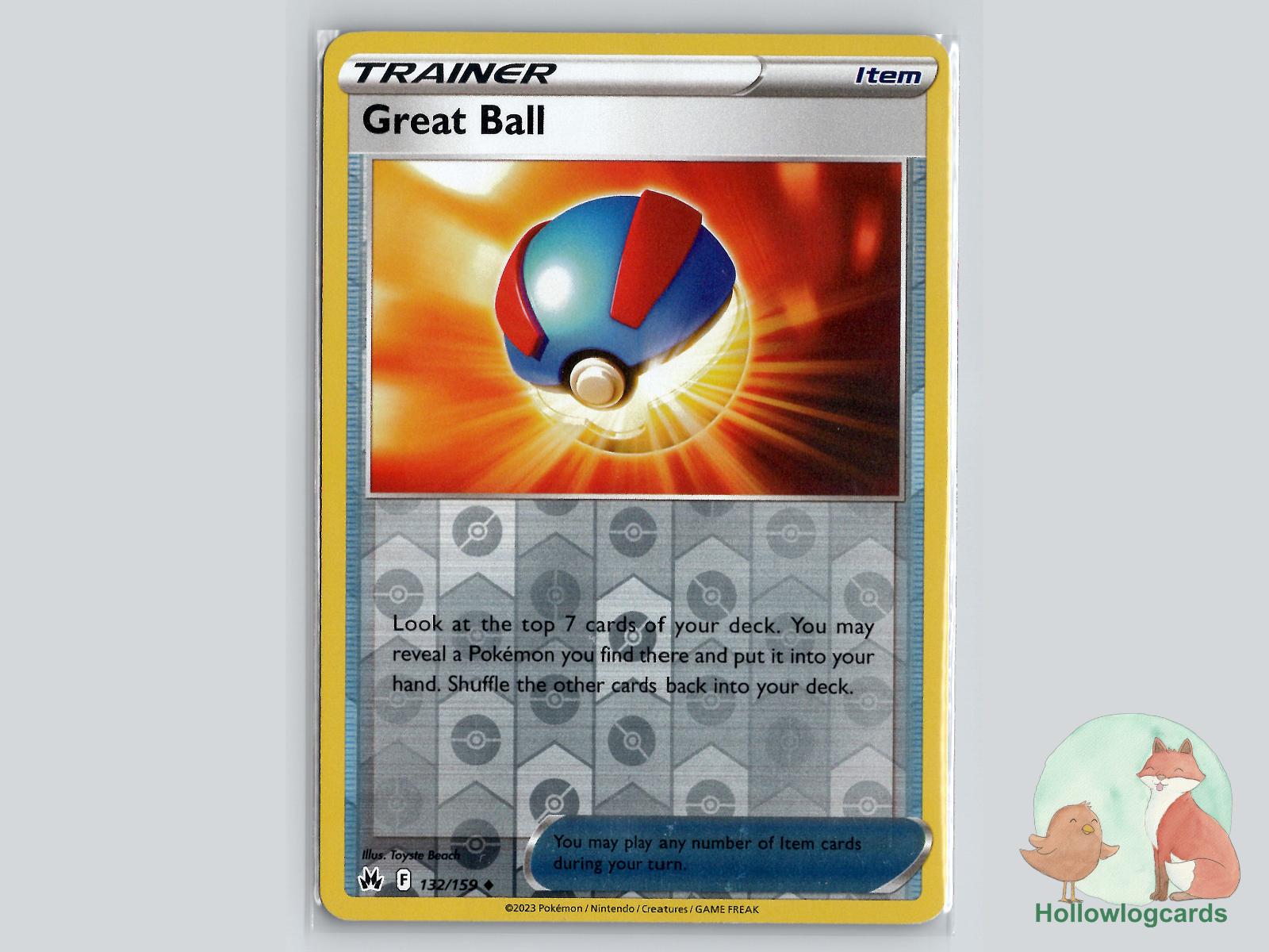 Great Ball (132/159) - Crown Zenith Pokémon Card